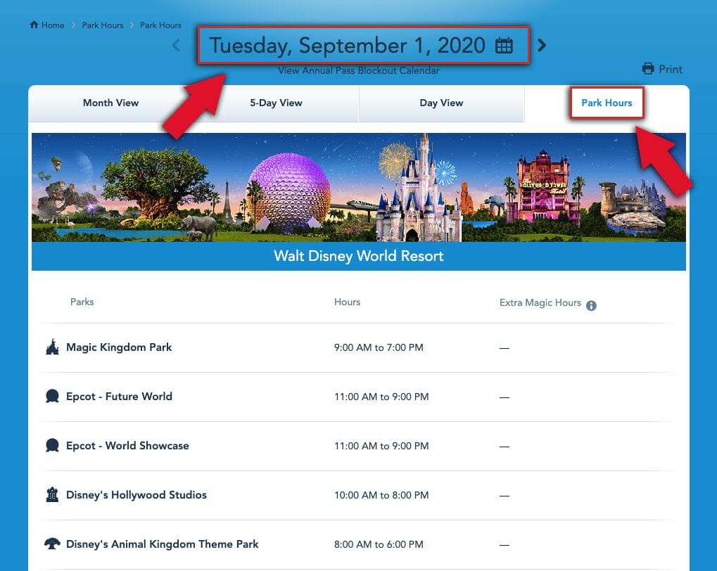 Horários de funcionamento dos parques da Disney Vai pra Disney?