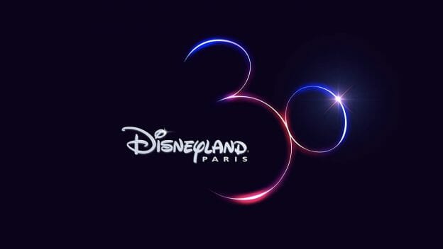 Logo do aniversário de 30 anos da Disneyland Paris que forma uma orelha de Mickey. A data de início das comemorações foi divulgada.